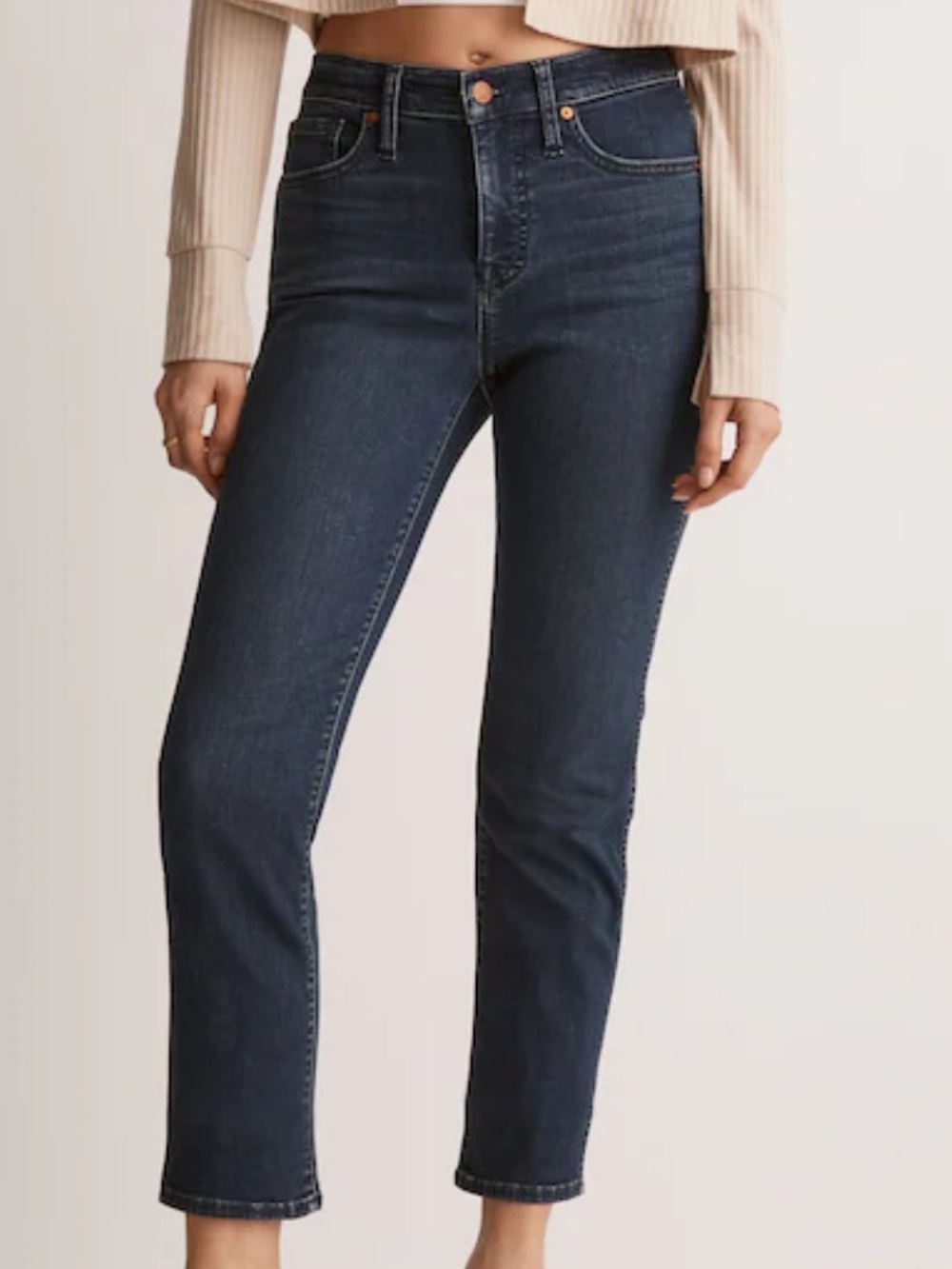 EUC Madewell Mid Rise Stovepipe Jeans